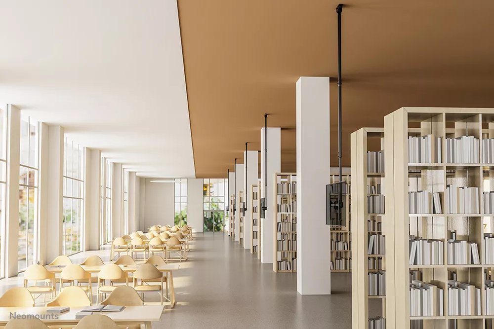 Neomounts CL35-440BL16XL  Flat Screen Ceiling Mount (Height: 250-300 cm)