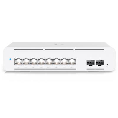 Ubiquiti UniFi Switch Pro XG 8 PoE - 8x 10GbE, 2x SFP+, Etherlighting, 8x PoE++ (PoE budget 155W)