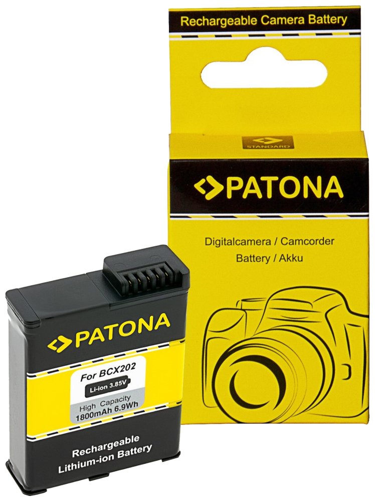 PATONA baterie pro digitální kameru DJI Osmo Action 3 /4 /5 1800mAh Li-Ion 3,85V BCX202