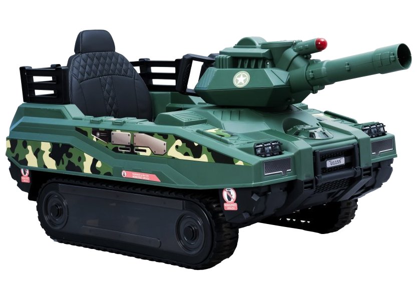 BLUETOUCH elektrický dětský tank/ rychlost 4 km/h/ provozní doba 45 min/ zelený