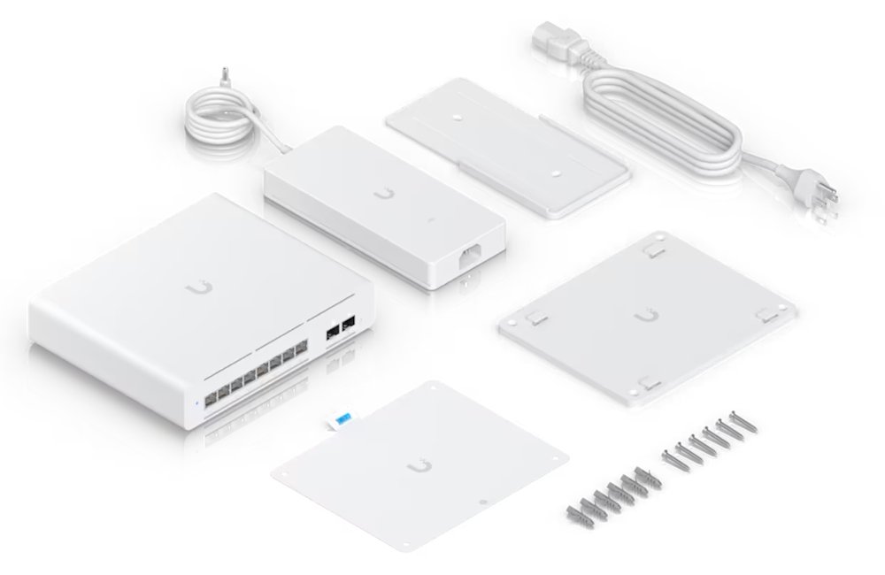 Ubiquiti UniFi Switch Pro XG 8 PoE - 8x 10GbE, 2x SFP+, Etherlighting, 8x PoE++ (PoE budget 155W)