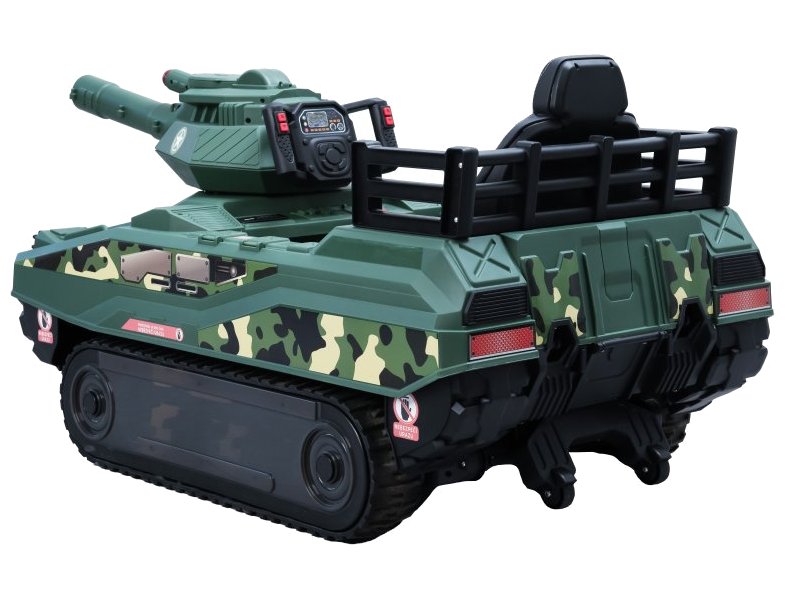 BLUETOUCH elektrický dětský tank/ rychlost 4 km/h/ provozní doba 45 min/ zelený