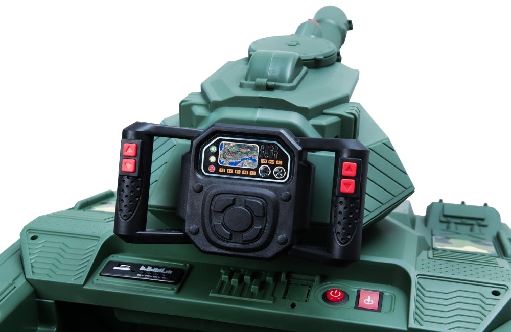 BLUETOUCH elektrický dětský tank/ rychlost 4 km/h/ provozní doba 45 min/ zelený