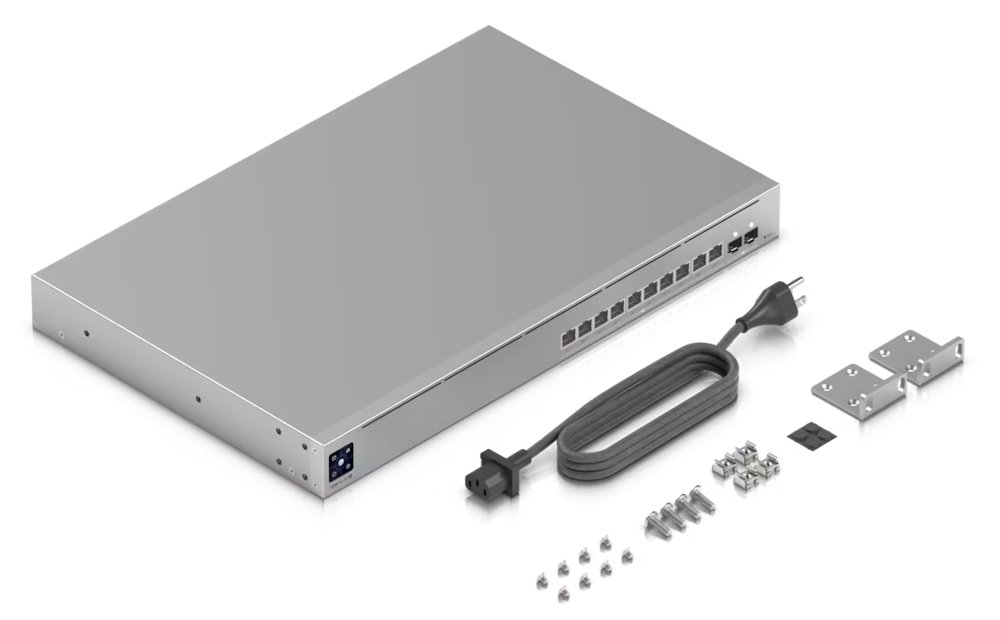 Ubiquiti UniFi Switch Pro XG 10 PoE - 10x 10GbE, 2x SFP+, Etherlighting, 10x PoE+++ (PoE budget 400W)