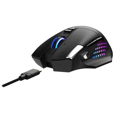 MSI herní myš VERSA PRO Wireless + Mouse Dock PRO/ bezdrátová/ 26.000 dpi/ 2,4GHz/ BT5.3/ USB/ RGB/ 15 tlačítek
