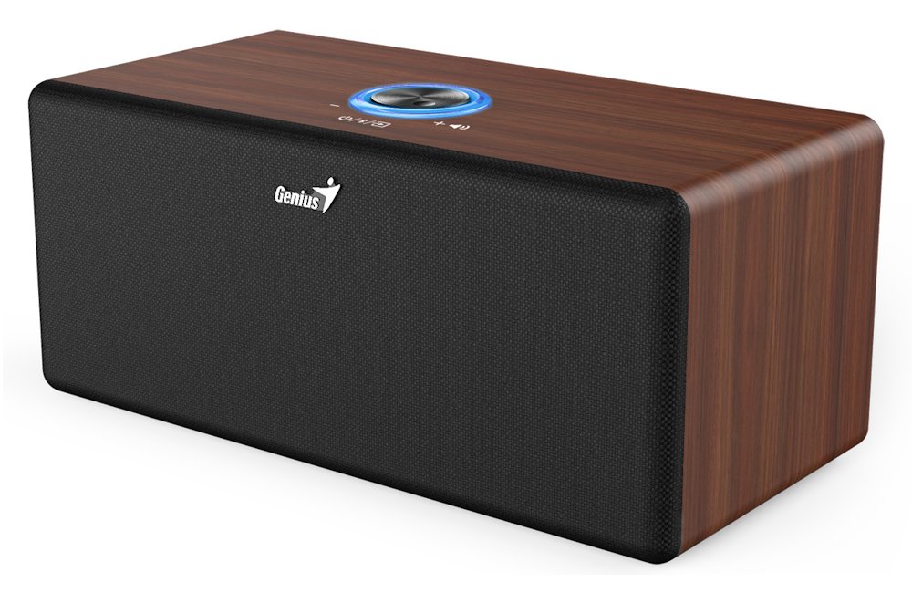 GENIUS repro SP-HF505BT Dark Brown/ Bluetooth 5.3/ 20W/ barva tmavé dřevo