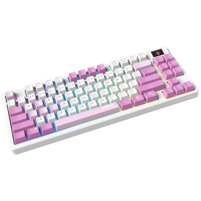 MSI herní klávesnice FORGE GK600 TKL Violet/ bezdrátová 2,4GHz+BT/ mechanická/ RGB/ USB-C/ display/ CZ+SK layout