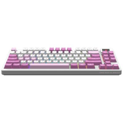 MSI herní klávesnice FORGE GK600 TKL Violet/ bezdrátová 2,4GHz+BT/ mechanická/ RGB/ USB-C/ display/ CZ+SK layout