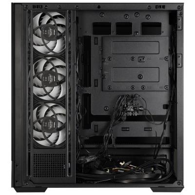 Zalman skříň P40 Namu / midT/ 4x120mm ARGB fan / 2xUSB 3.0 / USB-C / panoramatická / dřevěné doplňky / černá