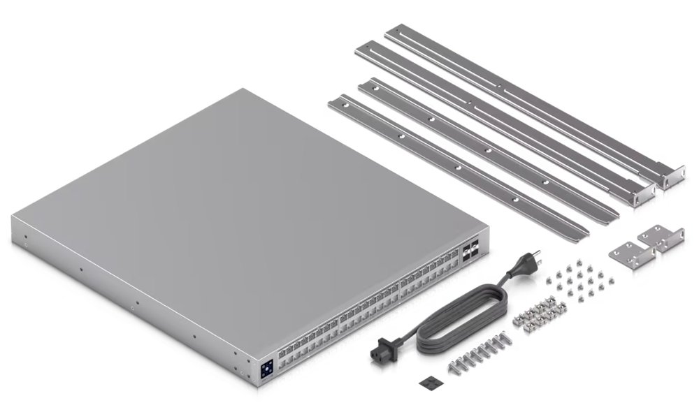 Ubiquiti UniFi Switch Pro XG 48 PoE - 32x 10GbE, 16x 2.5GbE, 4x SFP28, Etherlighting, 48x PoE+++ (PoE budget 1080W)