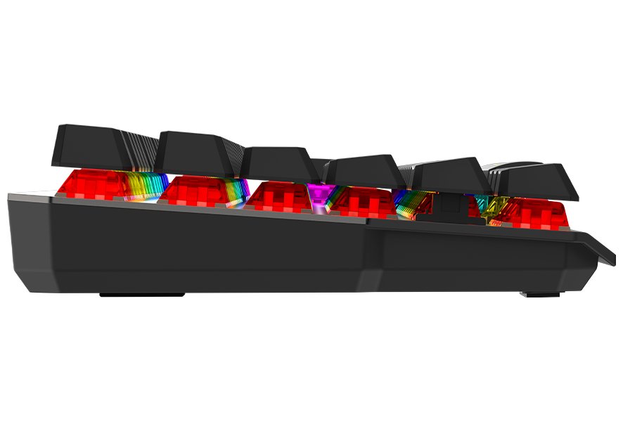 MSI herní klávesnice STRIKE 600 Silent/ drátová/ mechanická/ RGB podsvícení/ USB/ CZ+SK layout