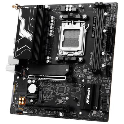 ASRock B850M-X WiFi R2.0 / AMD B850 / AM5 / 2x DDR5 DIMM / 2x M.2 / HDMI / DP / USB-C / WiFi / mATX