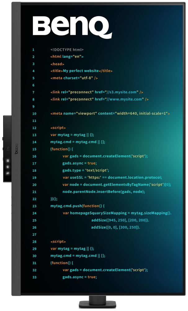 BENQ 31,5" IPS LED RD320UA/3840x2160 / 2000:1/ 5ms/400cdm/HDMI/DP/USB-C/Daisy chain/výškově nast./stojan s ramenem/černý