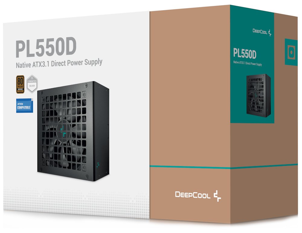 DEEPCOOL zdroj PL550-D / 550W / ATX3.1 / 80+ Bronze