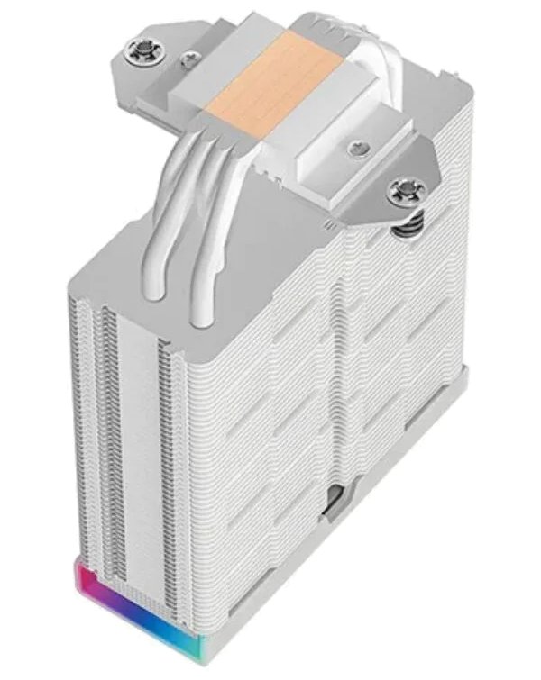 DEEPCOOL chladič AK400 Digital Pro / 120mm fan / 4x heatpipes / PWM / pro Intel i AMD / bílý / dig.disp. více hodnot