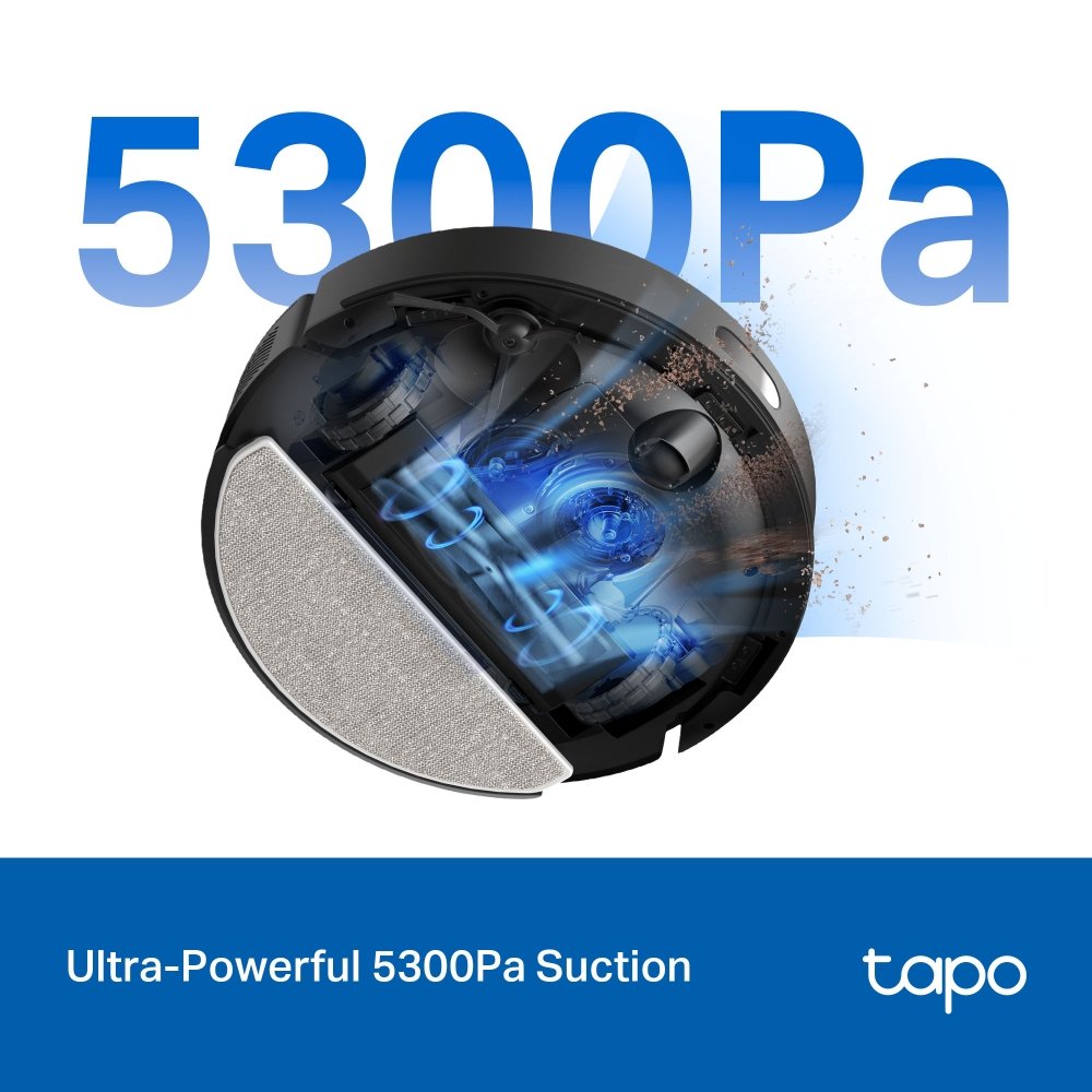TP-LINK Tapo RV30 Max Plus Robotický vysavač a mop + chytrá nabíjecí stanice s automatickým vyprazdňováním