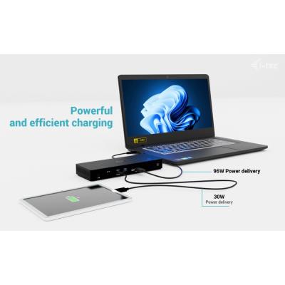 i-tec dokovací stanice Thunderbolt4 3x Display Docking Station, Power Delivery 96W