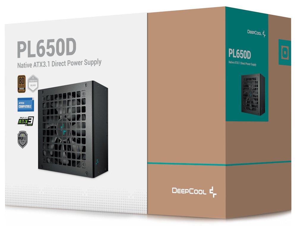 DEEPCOOL zdroj PL650-D / 650W / ATX3.1 / 80+ Bronze