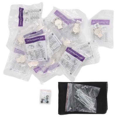 XtendLan Patch panel 19", 16 portů, Cat6a, stíněný, s keystone