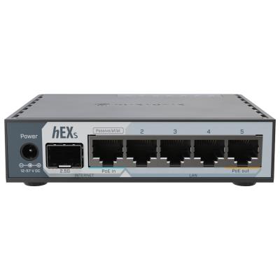 MikroTik hEX S, E60iUGS 5x GbE, 2,5 G SFP, USB 3.0, L4, PSU