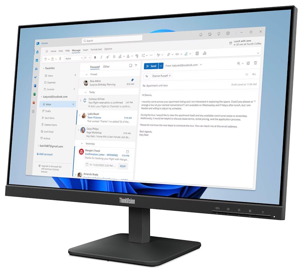 Lenovo S24-4e/ 23,8" VA/ 1920x1080/ 16:9/ 250cd/m2cmd/ 3000:1/ 4ms/ HDMI