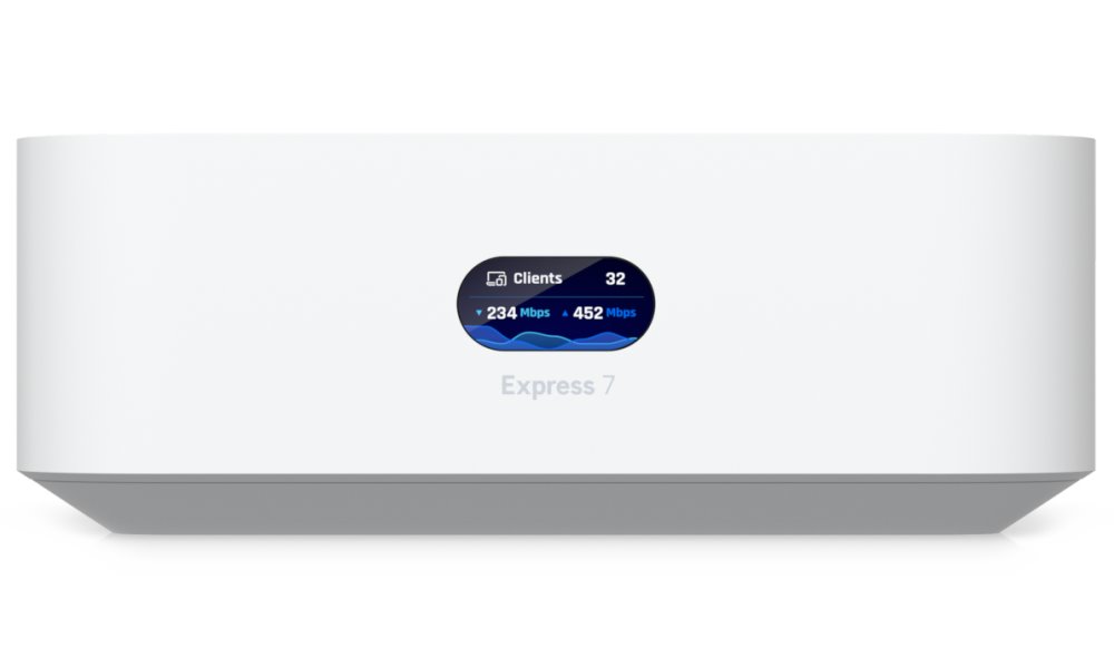 POUŽITÉ - Ubiquiti UniFi Express 7 - Router/AP, 2,4/5/6GHz, Wi-Fi 7, až 10,7 Gbps, UniFi Network OS, IDS/IPS - Výprodej