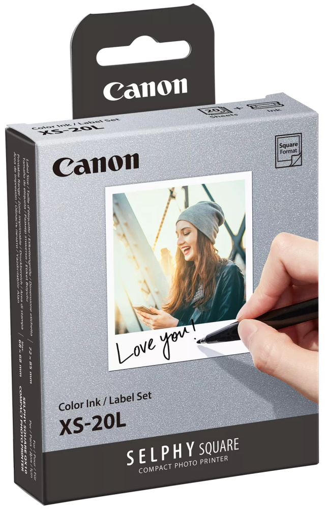 Canon XS-20L Color ink/label set - čtvercový papír