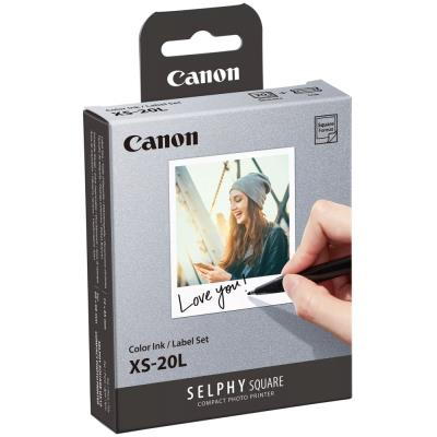 Canon XS-20L Color ink/label set - čtvercový papír