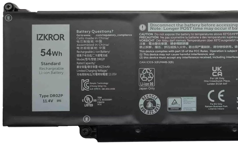 DELL baterie 3-článková 54Wh Li-Ion pro Latitude 5340,5440,5450,550