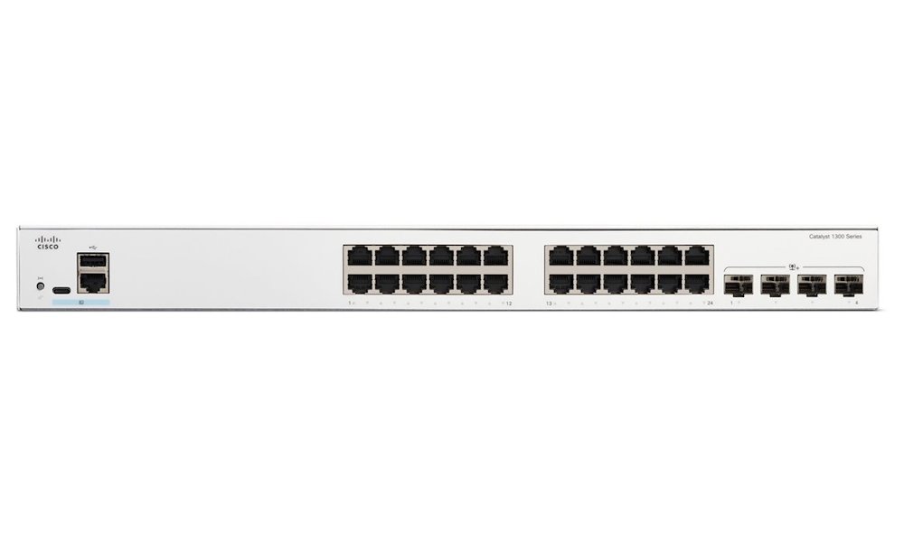 Cisco Catalyst C1300-24T-4X  switch 24xGbE,4xSFP+,fanless