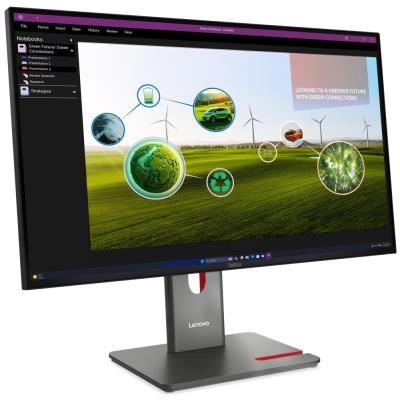 Lenovo P27Q-40 s MC60/ 27" ECO-IPS/ 2560x1440/ 16:9/ 350cd/m2cmd/ 1500:1/ 4ms/ HDMI/ DP/ USB/ VESA/ černý