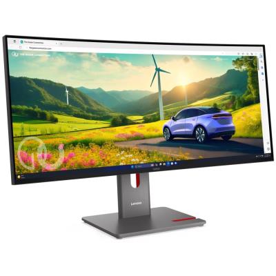 Lenovo P34WD-40 s MC60/ 34" ECO-IPS/ 3440x1440/ 21:9/ 350cd/m2cmd/ 2000:1/ 4ms/ HDMI/ DP/ USB/ RJ45/ VESA/ černý