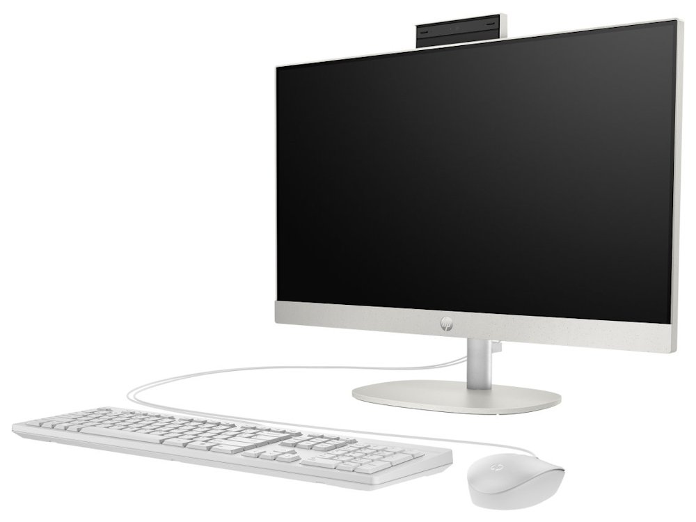 HP ProOne 245 G10/ AiO/ Ryzen 3 7320U/ 8GB/ 512GB SSD/ Radeon™Graphics/ 23,8"FHD,matný/ bez OS/ kbd+myš/ bílý