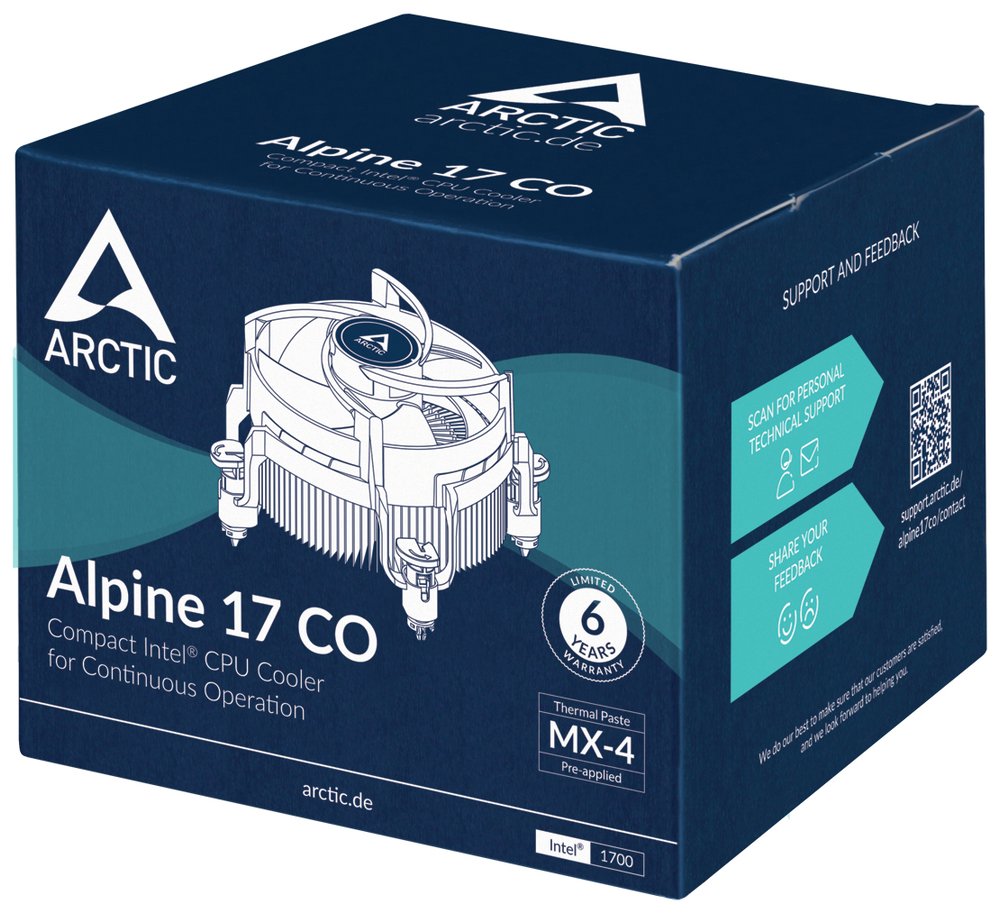 ARCTIC chladič Alpine 17 CO / Intel (LGA1700)