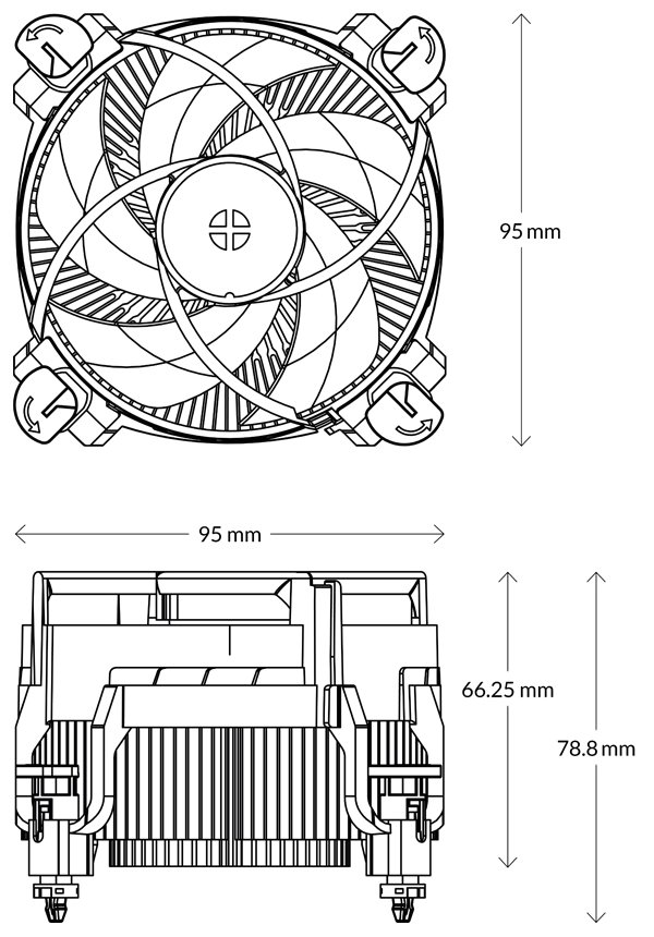 ARCTIC chladič Alpine 17 / Intel (LGA1700)