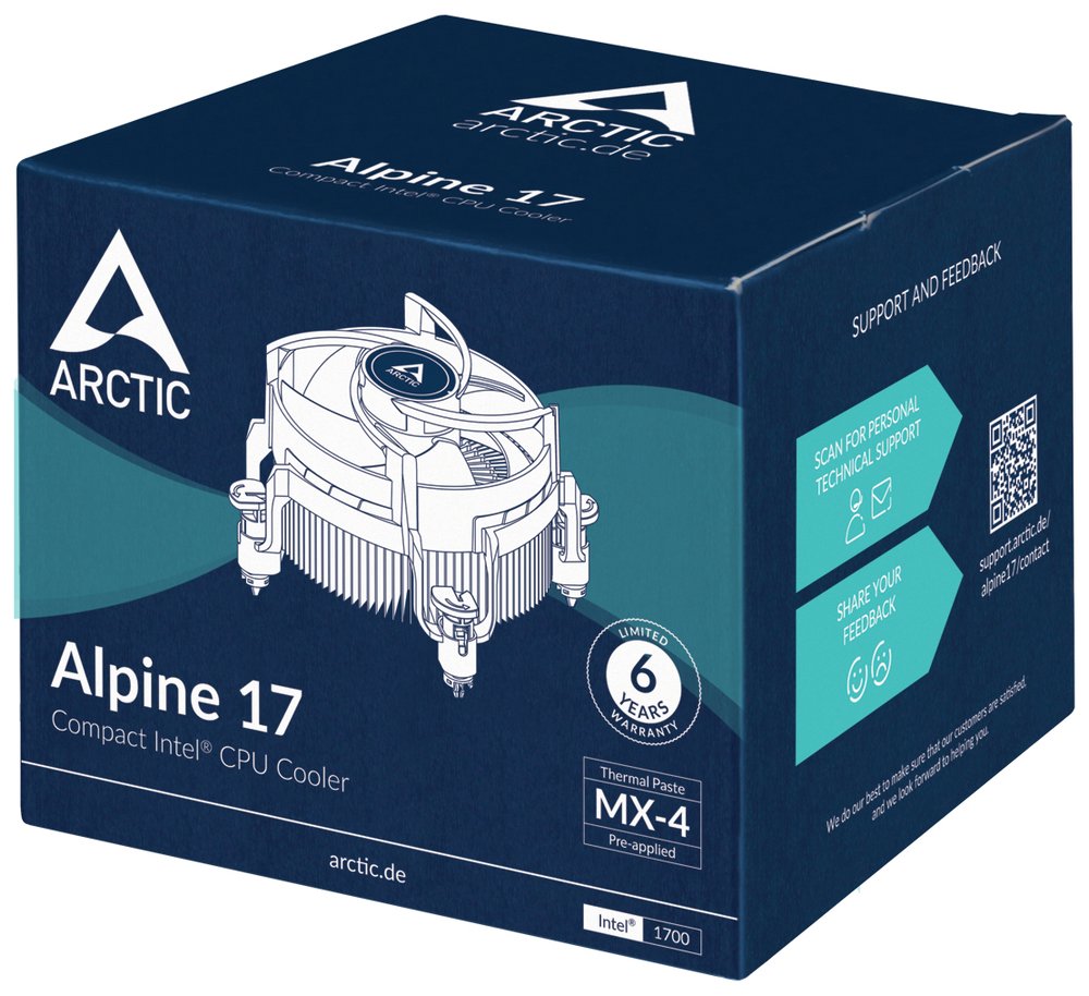 ARCTIC chladič Alpine 17 / Intel (LGA1700)