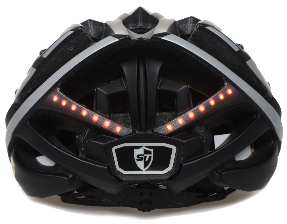 SAFE-TEC Chytrá Bluetooth helma/ Repro/ MIPS/ TYR3 Black-silver M