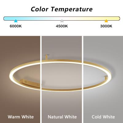 IMMAX NEO FINO SMART LED stropní (nástěnné) svítidlo zlaté 120cm 72W 4752lm, DO, Zigbee 3.0 TUYA