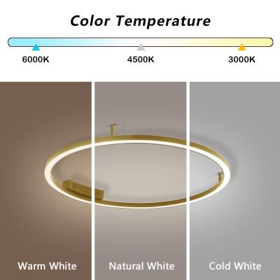 IMMAX NEO FINO SMART LED stropní (nástěnné) svítidlo zlaté 80cm 55W 4285lm, DO, Zigbee 3.0 TUYA