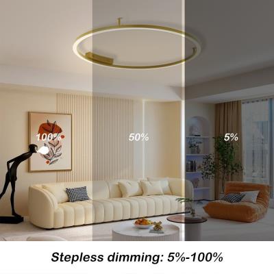 IMMAX NEO FINO SMART LED stropní (nástěnné) svítidlo zlaté 80cm 55W 4285lm, DO, Zigbee 3.0 TUYA