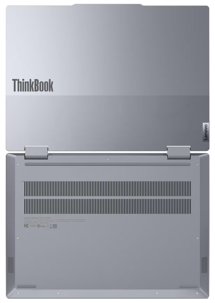 Lenovo ThinkBook 14 2-in-1 G5 IAU/ Ultra 7-255U/ 32GB DDR5/ 1 TB SSD/ Intel Graphics/ 14"WUXGA,touch/ W11P/ šedý