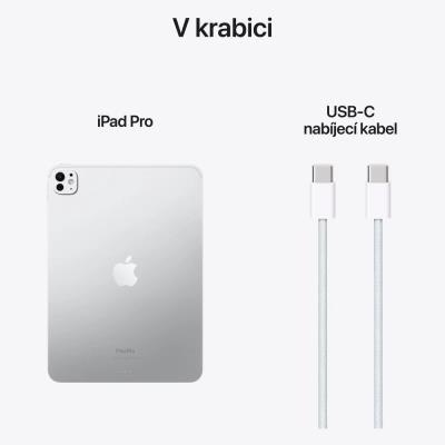 Apple iPad Pro 11" (2024) / 256GB / M4 / WiFi + Cellular / Stříbrný