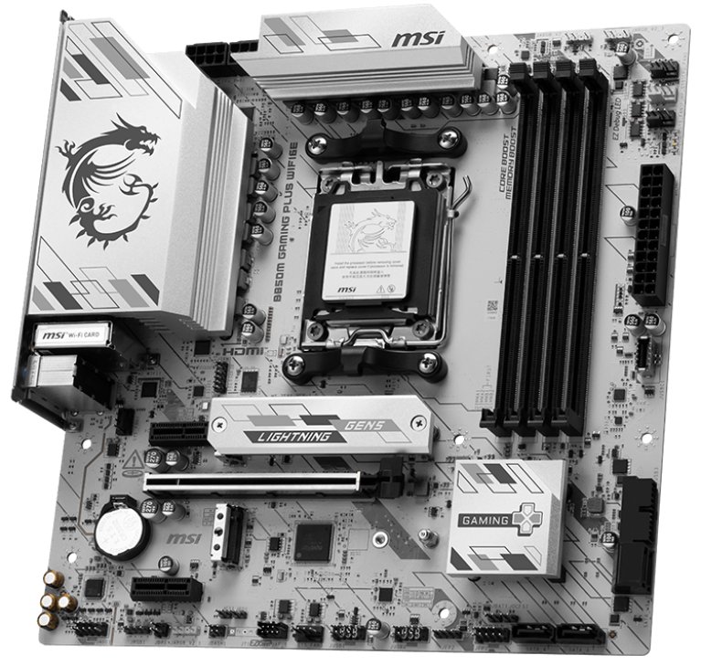 MSI B850M GAMING PLUS WIFI6E / AMD B850 / AM5 / 4x DDR5 / M.2 / WiFi 6E / mATX