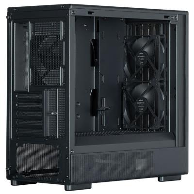 Zalman skříň P10 Namu / miniT/ 3x120mm fan / USB 3.0 / USB-C / dřevěné doplňky / černá