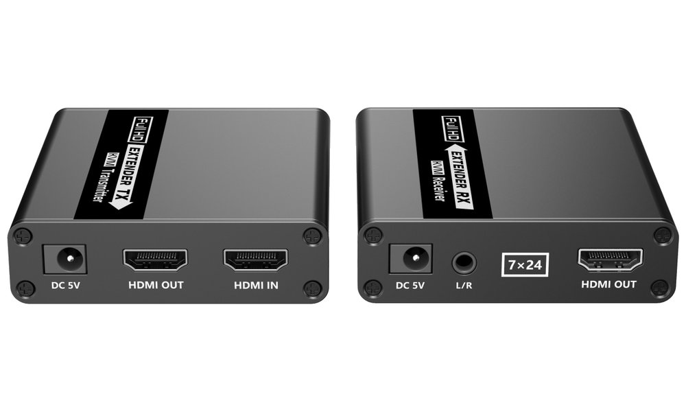 PremiumCord HDMI KVM extender 4K a FULL HD 1080p na 70m s přenosem USB