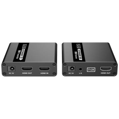 PremiumCord HDMI KVM extender 4K a FULL HD 1080p na 70m s přenosem USB