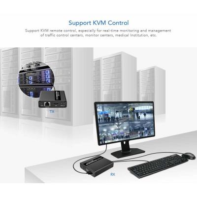 PremiumCord HDMI KVM extender 4K a FULL HD 1080p na 70m s přenosem USB