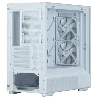 Zalman skříň P10 Namu / miniT/ 3x120mm fan / USB 3.0 / USB-C / dřevěné doplňky / bílá