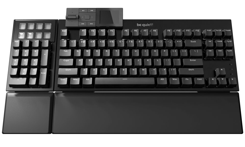 Be quiet! klávesnice DARK MOUNT Silent Linear / tichá / modulární / ARGB / 8 funk. kláves / lineární stisk / US / černá