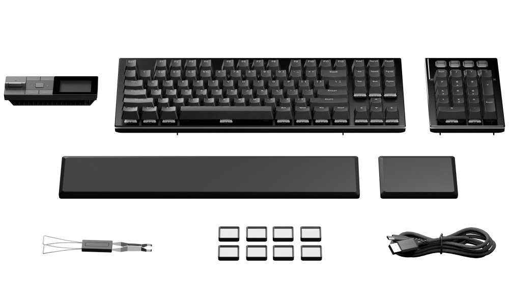 Be quiet! klávesnice DARK MOUNT Silent Linear / tichá / modulární / ARGB / 8 funk. kláves / lineární stisk / US / černá